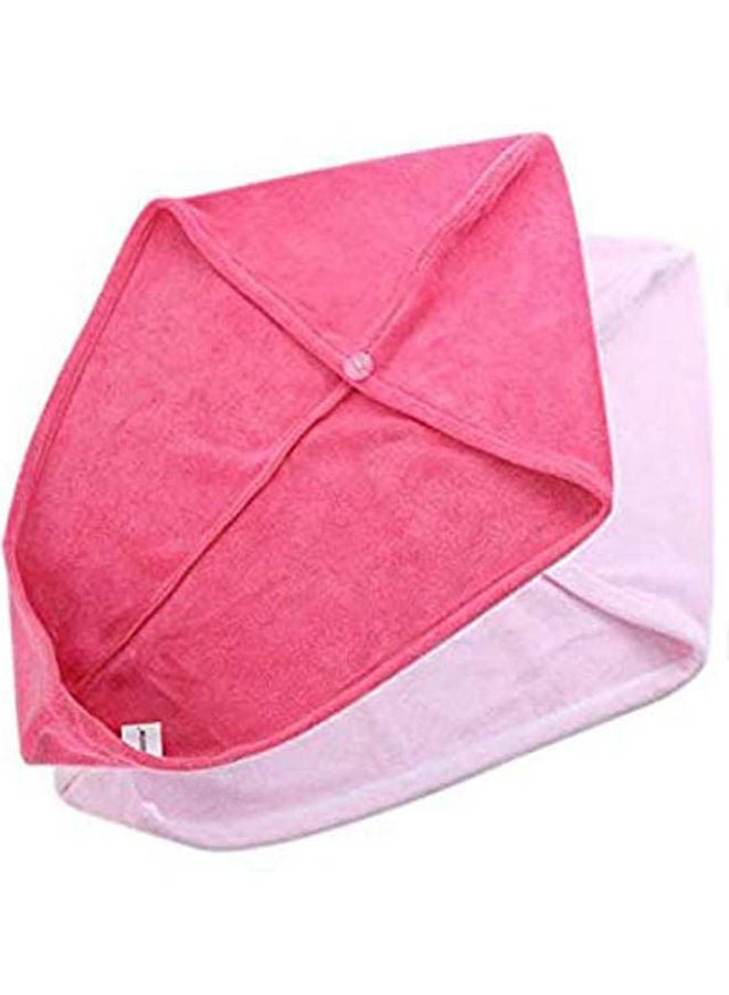 NIBEMINENT 2 Pcs Hair Towel Wrap,Hair Drying Pink - Image 2