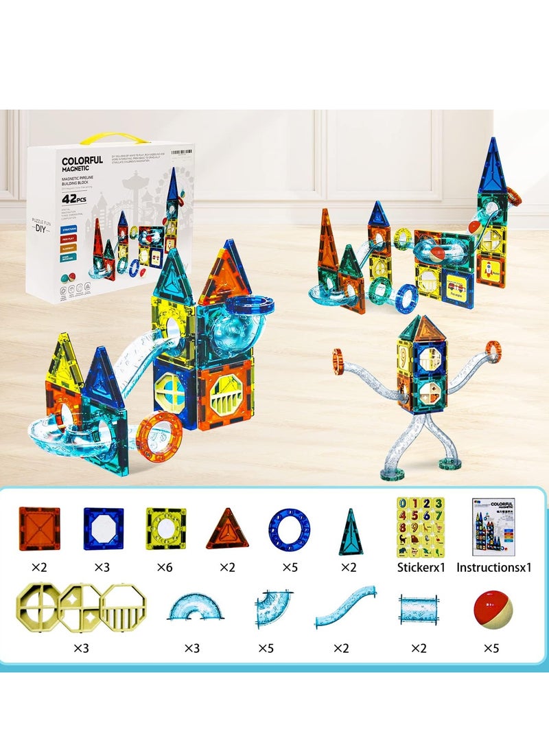 42-piece magnetic educational building block toy  - Image 4