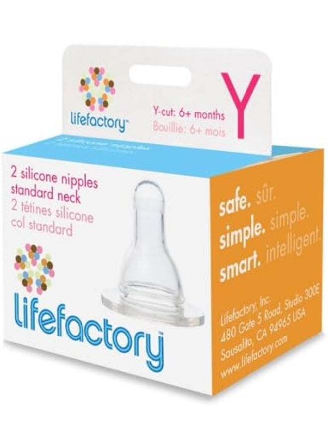 lifefactory لايف فاكتوري - حلمات سيليكون مهوّاة (المرحلة 2) - Image 4