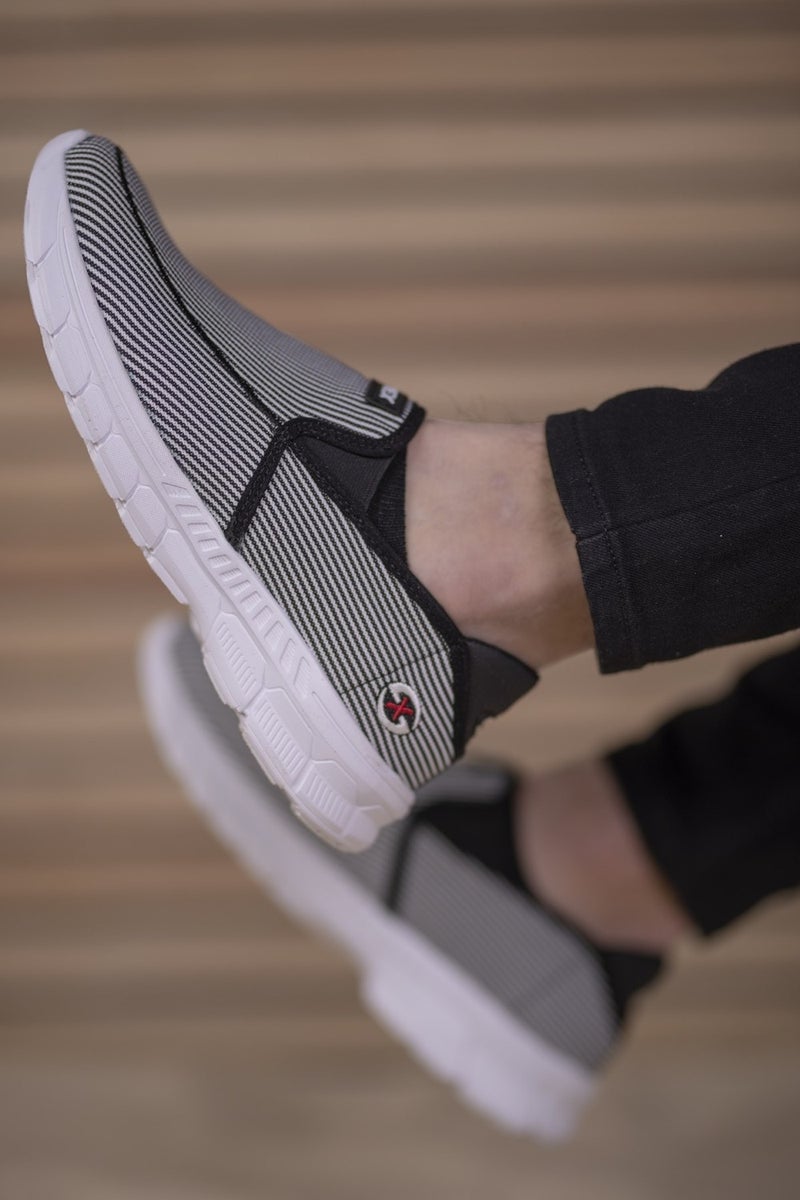 Riccon Black White Unisex Sneakers 001204 - Image 1