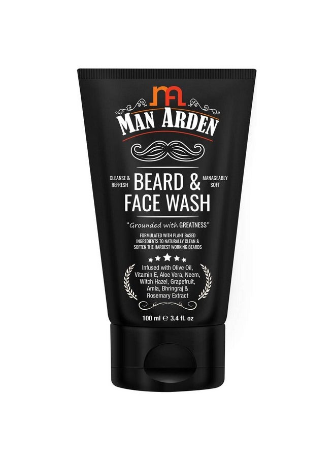 Man Arden - Beard & Face Wash For Men - No Parabens, Sulphate, Silicones - 100Ml - Image 1