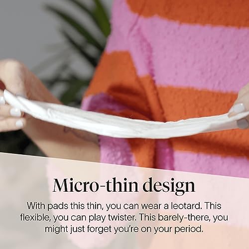Cora 100% Organic Cotton Topsheet Pads | Ultra Thin Period Pad with Wings | Regular Absorbency | Ultra-Absorbent Sanitary Pads for Women (36 Count) - Image 5