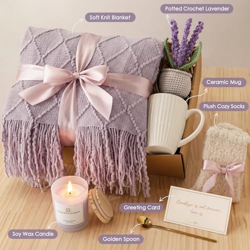 Mirasphere Sympathy Gift Baskets for Loss of Loved One - Condolences Bereavement Grief Gifts for Loss of Mom Dad - Miscarriage Care Package for Women Hug in a Box Memorial Gifts for Loss of Mother Father Husband - Image 2