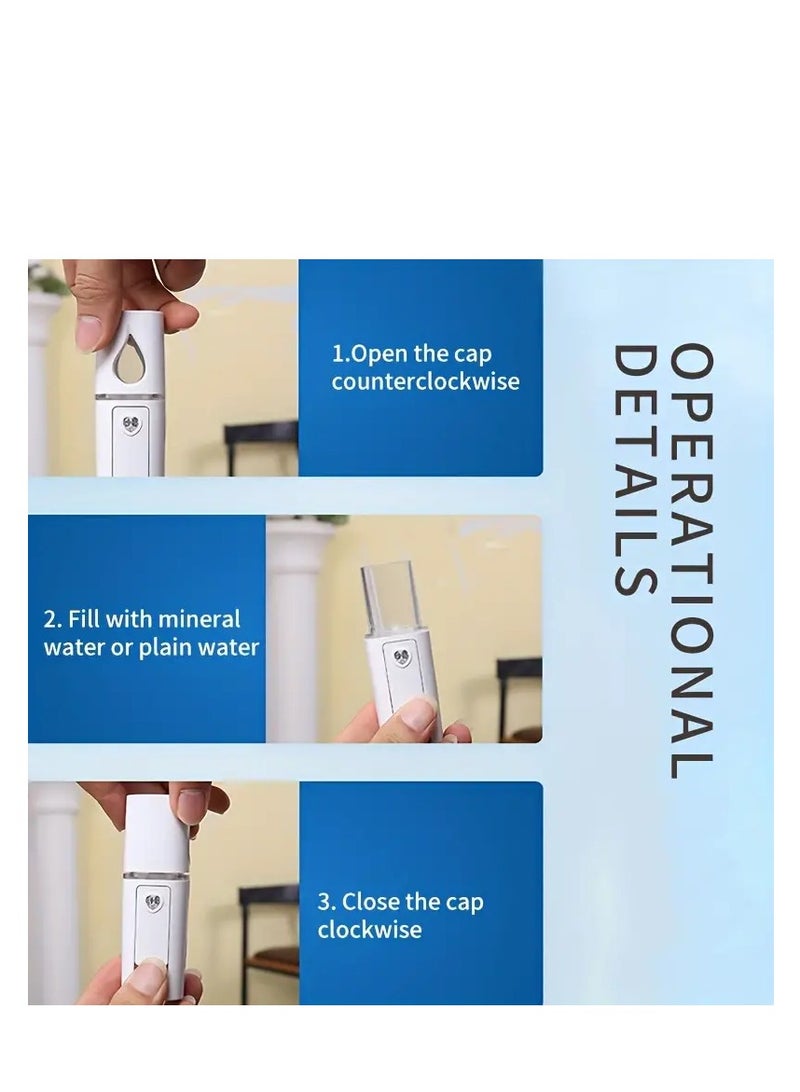 Wtrtr Portable Rechargeable Handheld Face Nano Mist Spray - Image 4