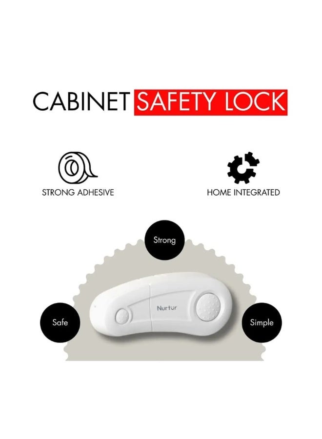 Nurtur Child Safety Cupboard Lock Set Drawer Lock 2 Pcs - Image 5
