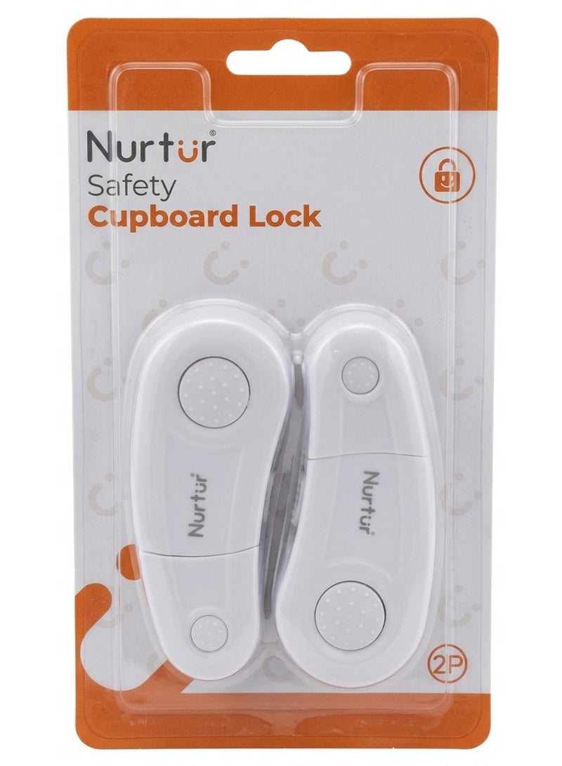 Nurtur Child Safety Cupboard Lock Set Drawer Lock 2 Pcs - Image 1
