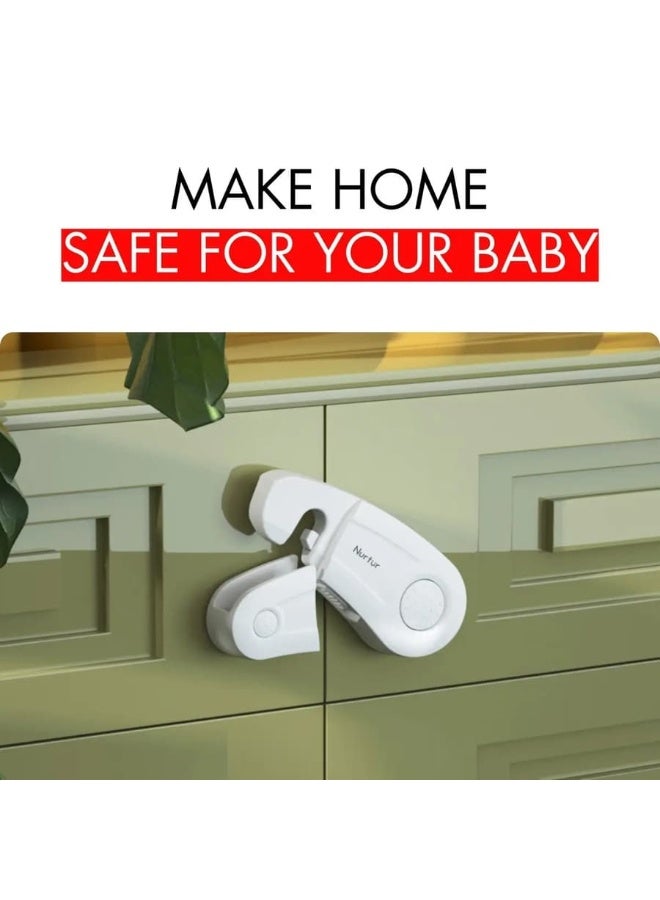 Nurtur Child Safety Cupboard Lock Set Drawer Lock 2 Pcs - Image 4