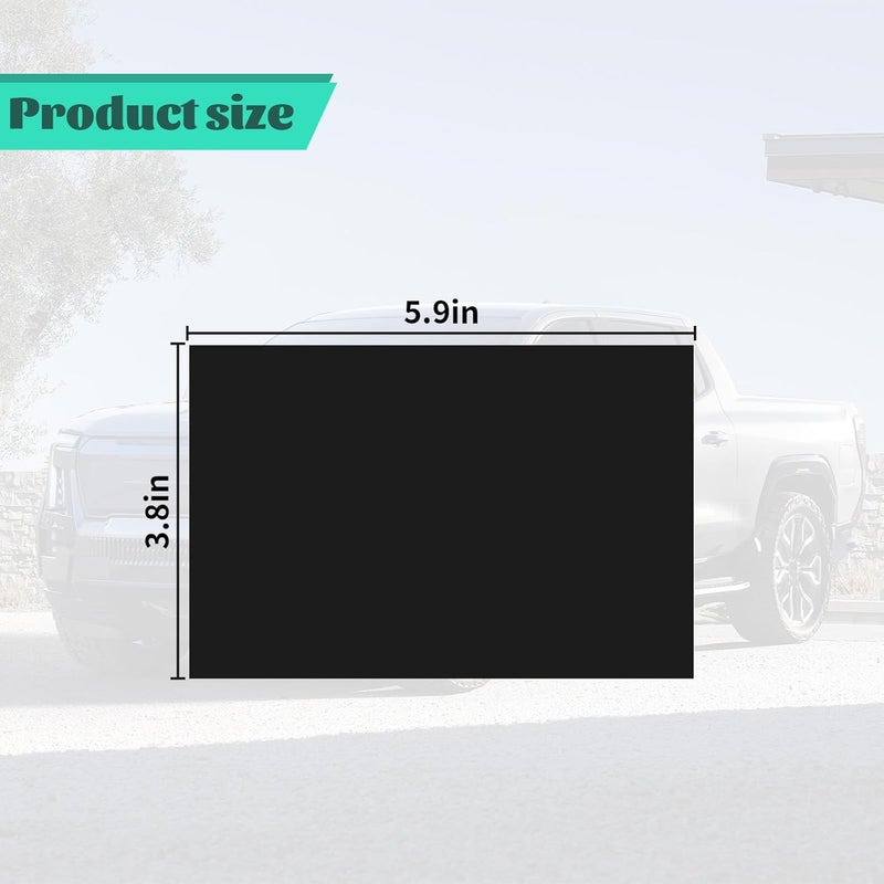 BLAKAYA Bowtie Emblem Wrap Kit for GMC Logo Overlay Vinyl Wrap with Squeegee and Cutter 9 PCS Matte Black - Image 3