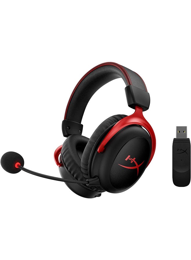 HyperX Cloud II Wireless Gaming Headset - For PC, PS4, Nintendo Switch, Detachable Noise Cancelling Microphone With Mic, Red-4P5K4AA - Image 1