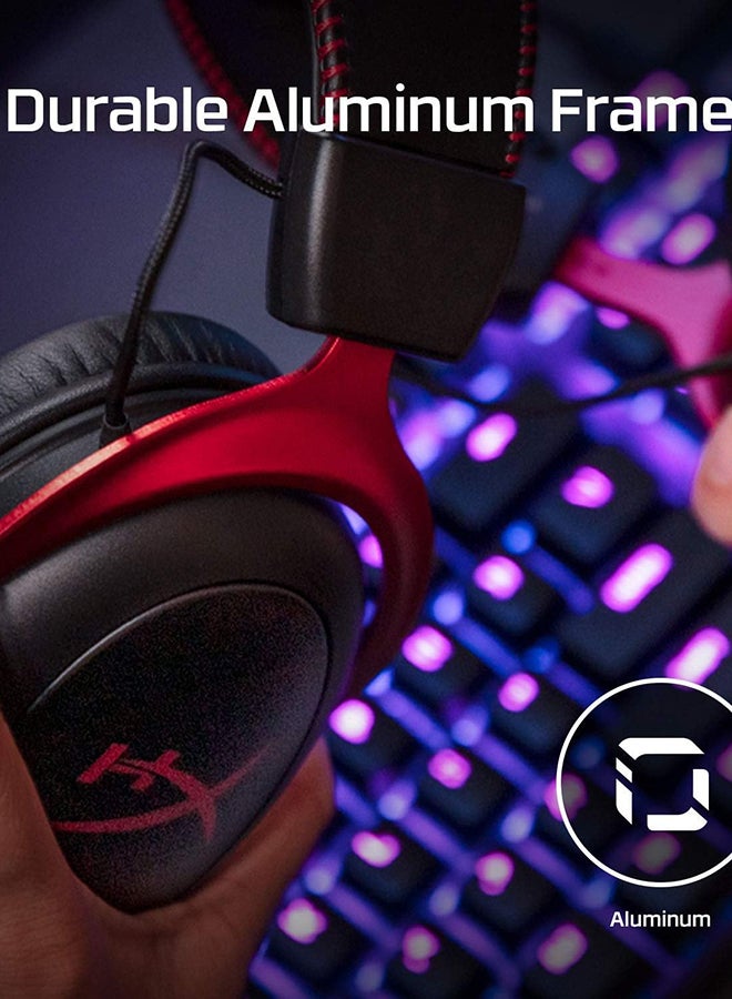 HyperX Cloud II Wireless Gaming Headset - For PC, PS4, Nintendo Switch, Detachable Noise Cancelling Microphone With Mic, Red-4P5K4AA - Image 5