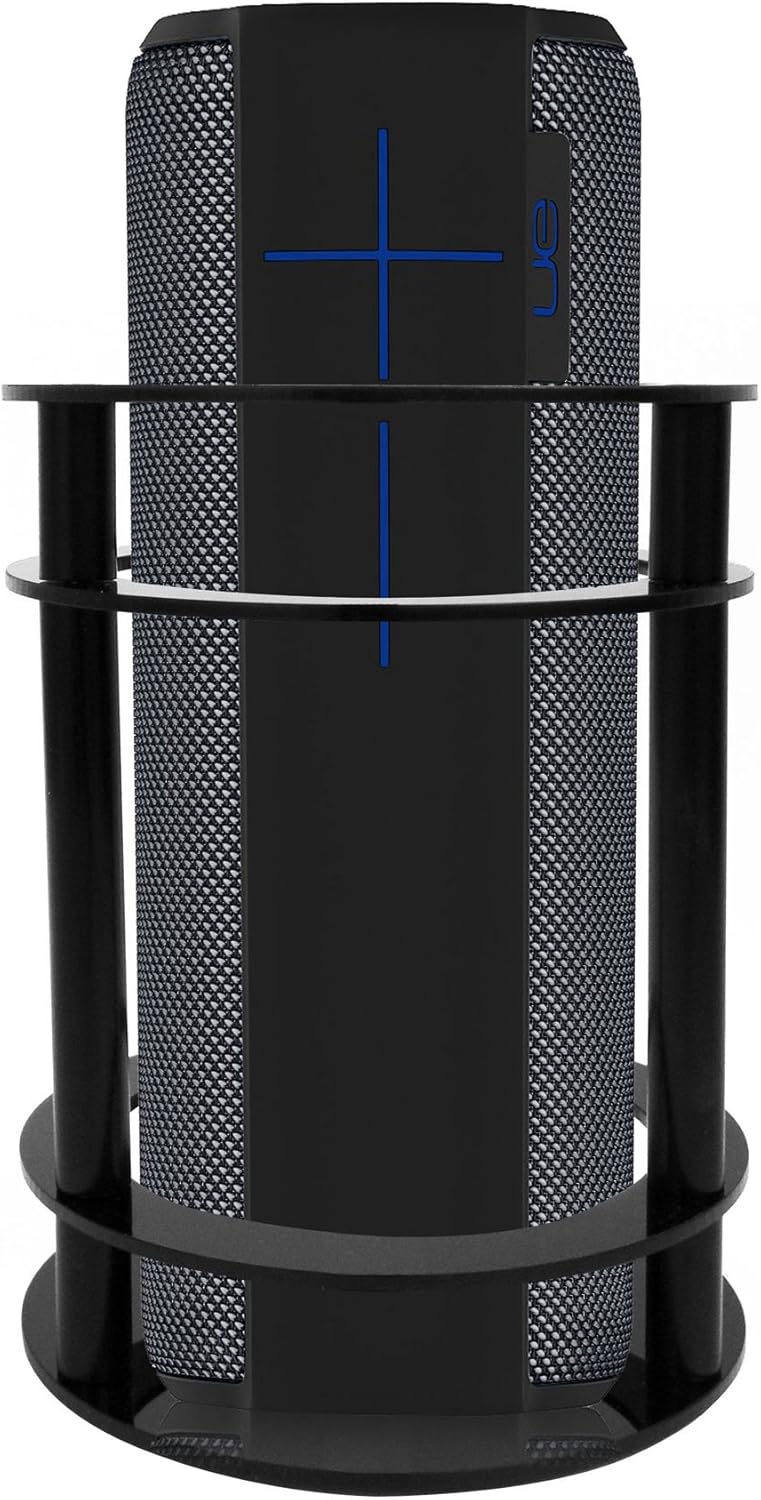 FitSand Speaker Guard Stand Station for UE MEGABOOM - Enhanced Strength and Stability to Protect Alexa Boom Speaker (Black) - Image 2