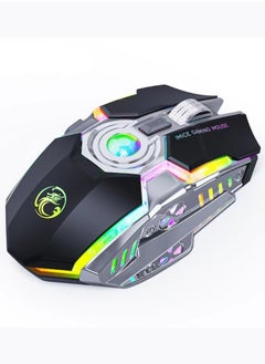 iMice 2.4G Rechargeable RGB Streamer Running Horse Wireless Luminous Gaming Business E-sports Mouse Gifts  - Image 1