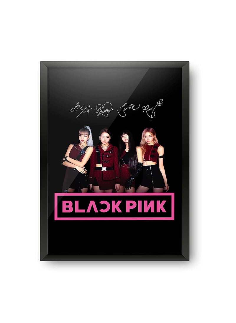 Epic Stuff - Epic Stuff Blackpink Fan Art Sketch Design A4 Size Wall Poster With Frame Best Gift For Blackpink FansKPop FansTo Gift Your Loved Ones - Image 1