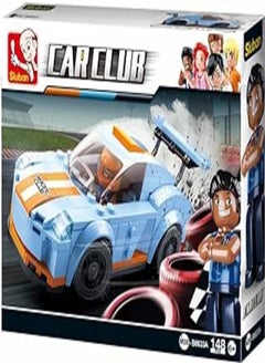 Sluban Sluban sl95503 racing car leopard (148 pieces) [m38-b0633a] playset clamp building blocks racing car with toy figure car club 