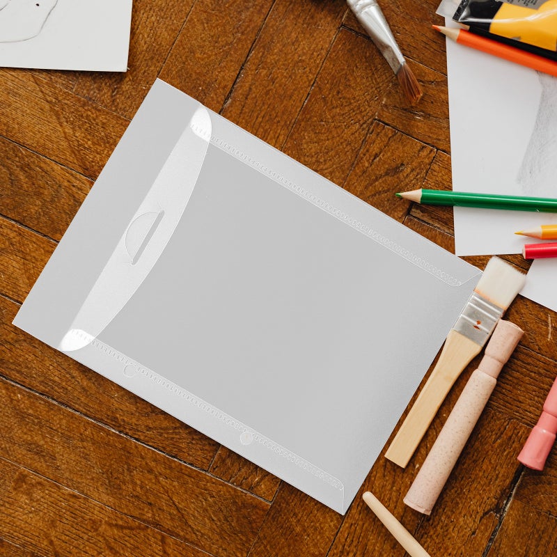 🖊️ أكياس تخزين مستندات مقاومة للماء ومتينة للملفات المثقبة ذات الثقوب السداسية - Image 2