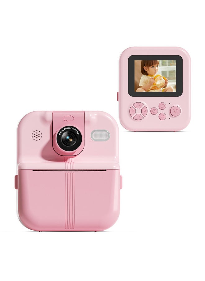Generic Mini-jet Thermal Printing Camera Children's Camera HD Camera Digital Printer Wholesale-Color:Hd Powder With App Printing [no Card + 3 Rolls Of Paper Standard]  - Image 1