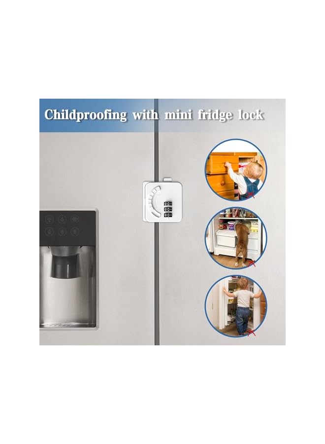 PROMASS PROMASS 2 Pack Refrigerator Lock - Combination Fridge Locks for Kids - Childproof Refrigerator Door Locks  - Image 2