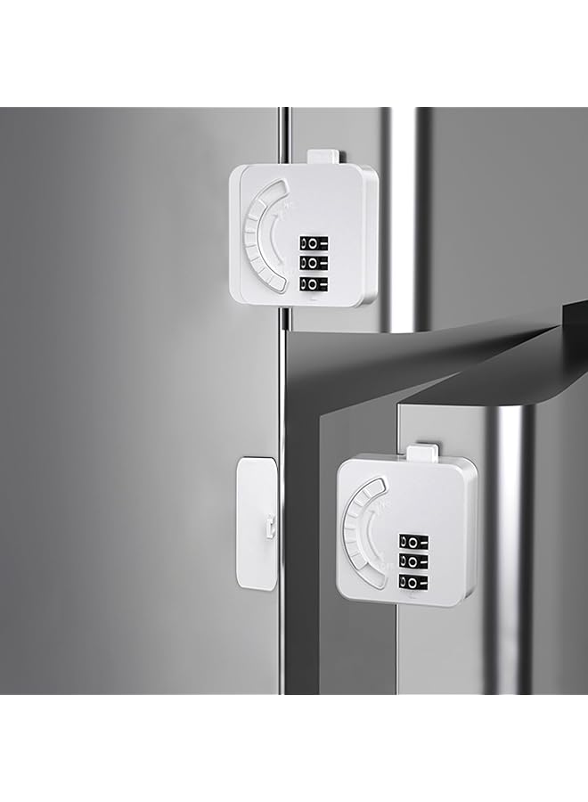 PROMASS PROMASS 2 Pack Refrigerator Lock - Combination Fridge Locks for Kids - Childproof Refrigerator Door Locks  - Image 1