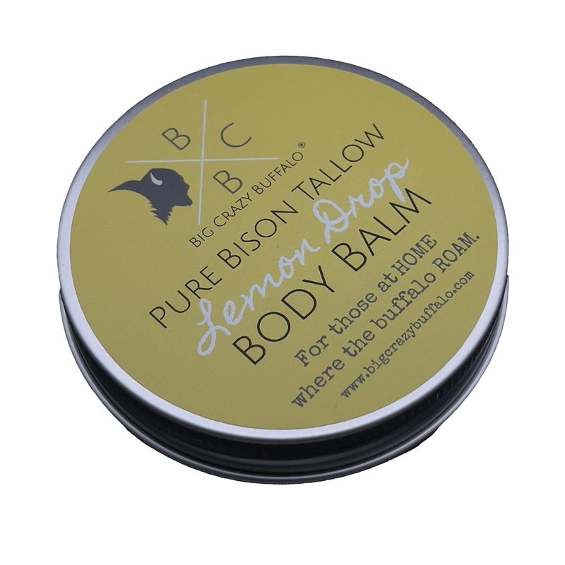 Pure Bison Tallow Balm Lemon Drop  Scents of Lemon Orange  Lemongrass  Body Butter Hydrating Naturally Derived Replaces Lotion  For Dry Itchy Skin