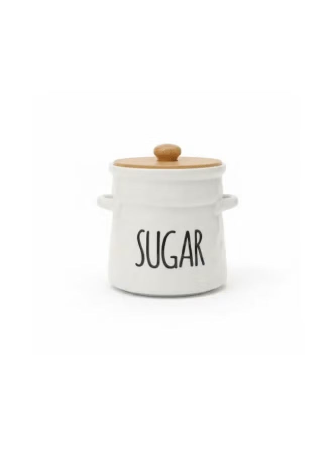 3 Pieces Sugar Tea Coffee Storage Jars Set with Wooden Lids and Tray, Kitchen Canisters Organizer for Coffee, Tea and Sugar - Image 5