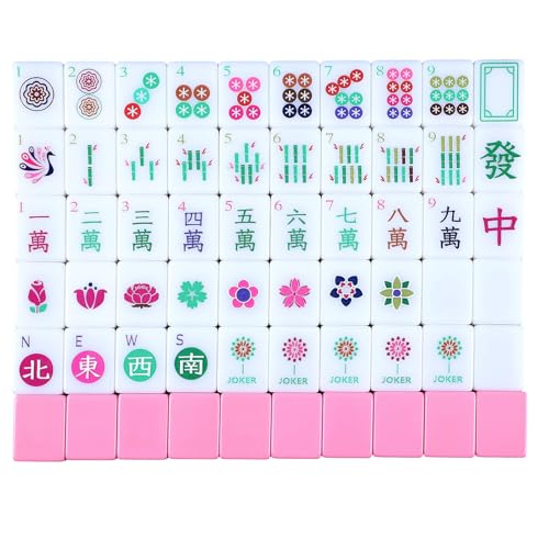 Arrowbash American Mahjong Set Only with 160 Mahjong Tiles 12inch American Mah Jong Set Hand Carved Pattern for Adult Social Party Mah Jong Lovers Gift - Image 1