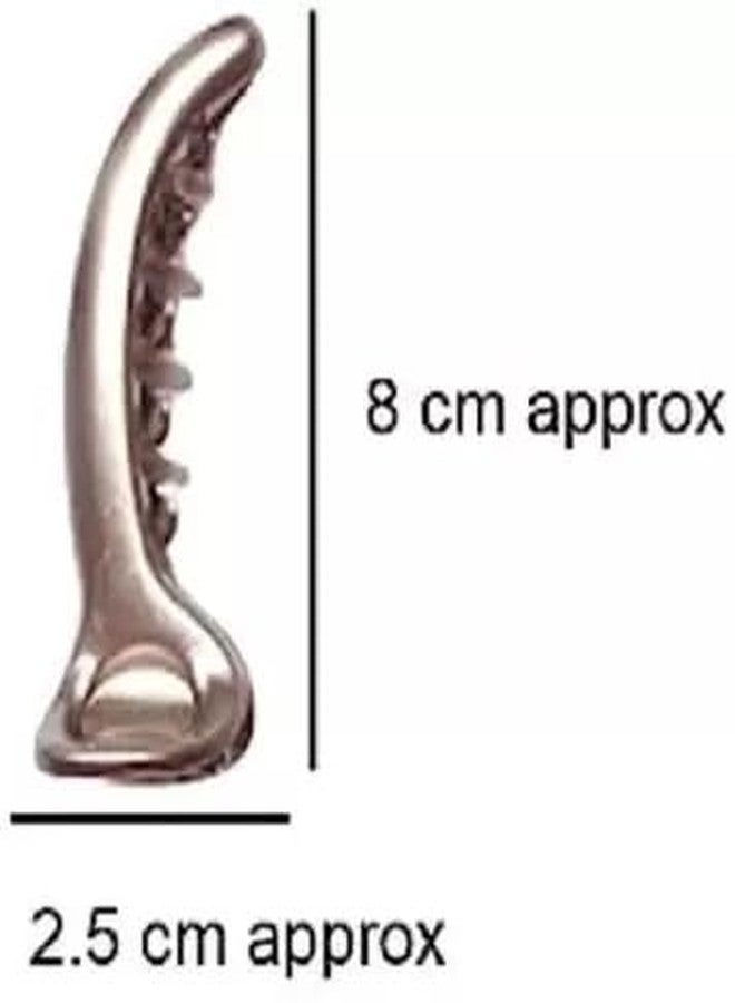 DENICRAAS مجموعة مشابك شعر دينيكراس متعددة الألوان وكبيرة الحجم على شكل موزة، مشابك شعر على شكل موزة للنساء (عبوة من 3 مشابك متعددة الألوان) لون عشوائي - Image 5