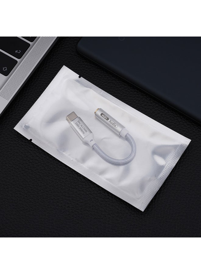 FRANSUN T2 Series Digital Adapter Type-C To 3.5mm Headphone Decoding Line Mobile Phone DAC Tail-Interface Form:silver [ALC5686]]  - Image 5
