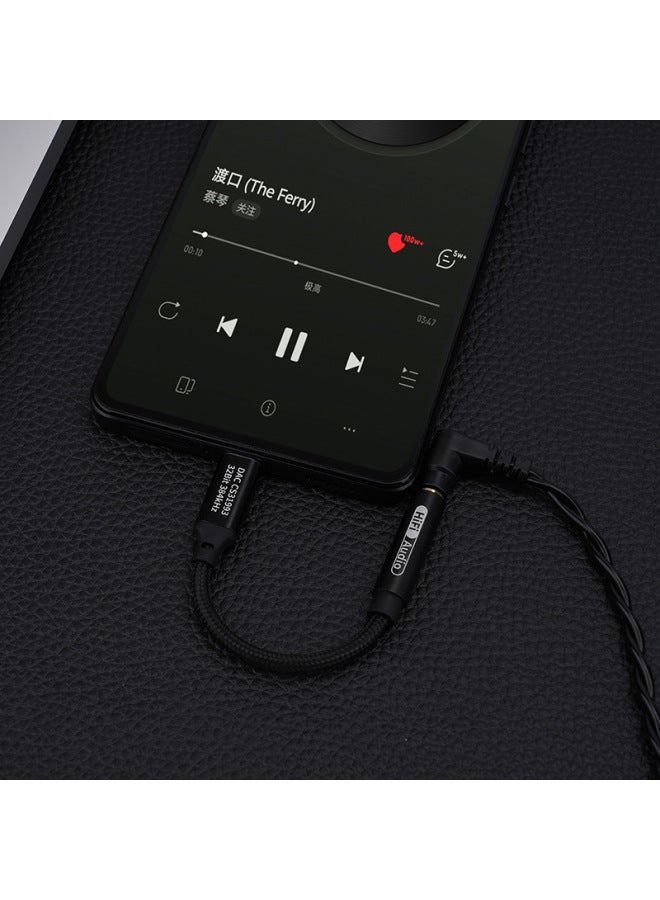 FRANSUN T2 Series Digital Adapter Type-C To 3.5mm Headphone Decoding Line Mobile Phone DAC Tail-Interface Form:silver [ALC5686]]  - Image 4