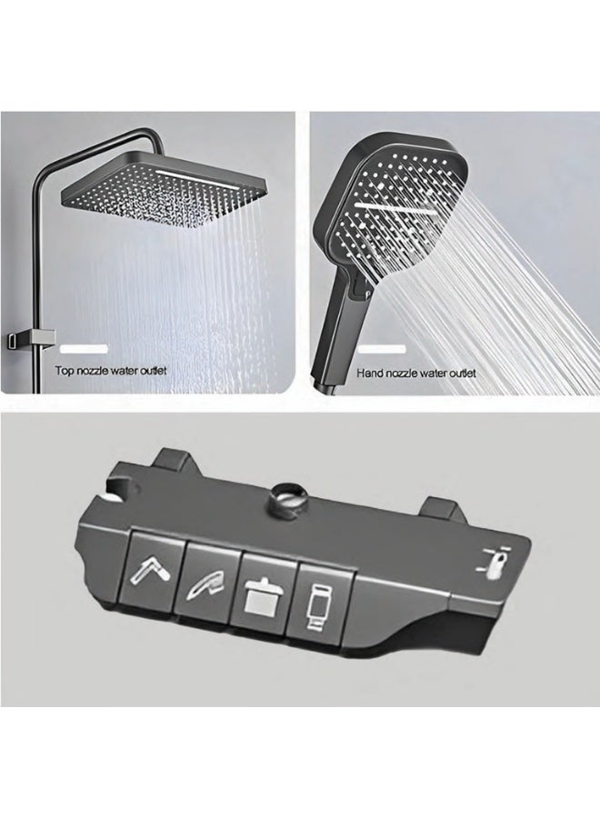 Colro Global Shower Panel Faucet with Square Spray telephone shower overhead 5 in 1 Heavy Quality Durable - Image 2