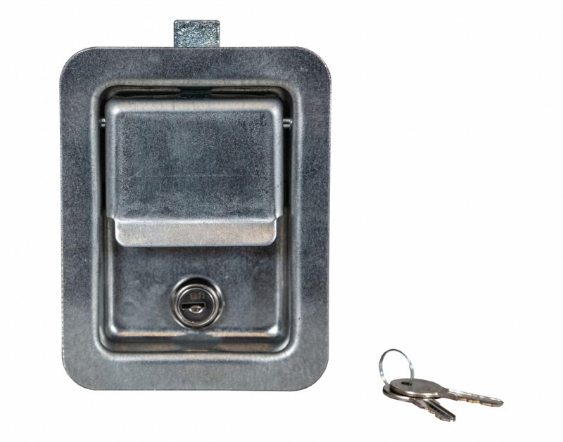 Buyers Products Company قفل لفتح نقطة واحدة مستطيل من بايرز برودكتس L3980، مقاوم للتآكل من الفولاذ المقاوم للصدأ مع حشوة مثبتة، مع 2 مفتاح، قفل صندوق أدوات الشاحنة، قفل صندوق الأدوات - Image 5