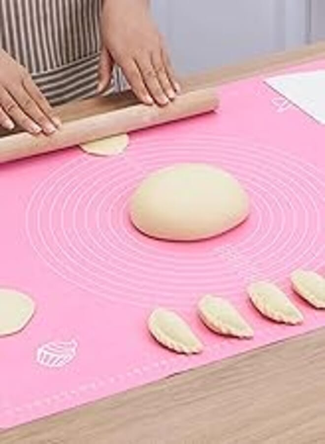 Heavy Silicone Dough Plate Size 40 * 50cm - Best Choice for Preparing and Baking Your Pastries Smoothly, Non-Stick, Ensures Great Results, Easy to Clean and Store - | By Generic
