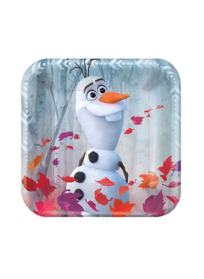 أمسكان مجموعة أطباق مزينة بطبعة مستوحاة من فيلم "Frozen II" من 8 قطع - Image 4