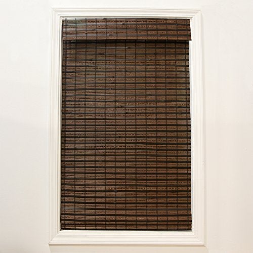 Radiance Cordless Cocoa Havana Flatweave Bamboo Roman Shade, 23 in. W x 64 in. L - 2215200E - Image 1