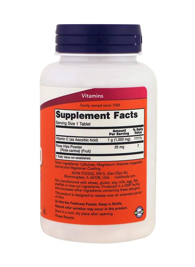 ناو فودز فيتامين C-1000 بتحرير طويل الأمد مع ثمر الورد - 100 قرص - Image 2