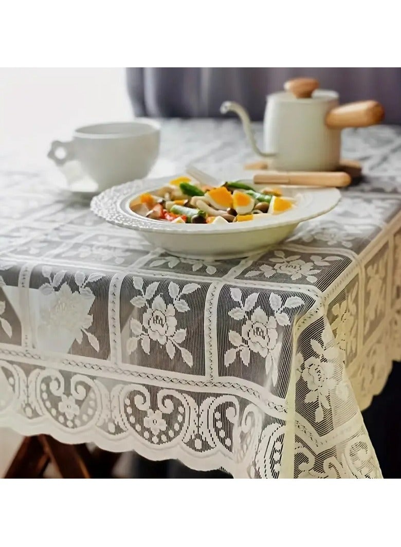 Nordic style beige lace tablecloth - Image 4