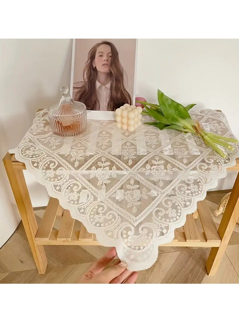 Nordic style beige lace tablecloth - Image 3