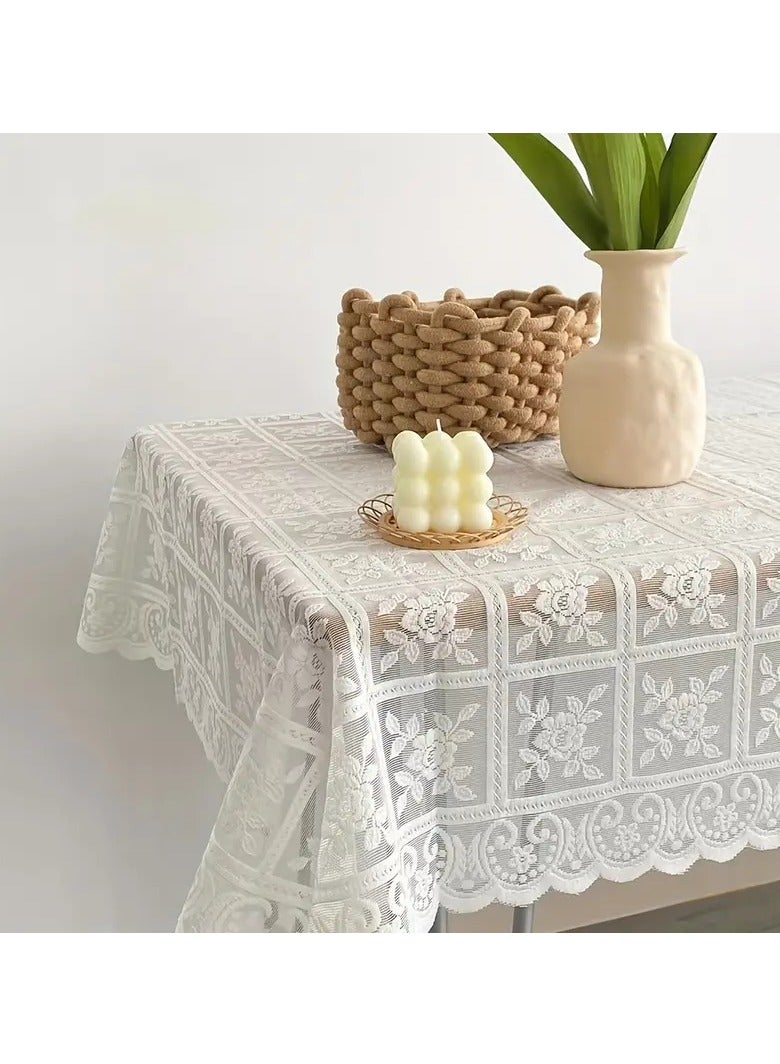 Nordic style beige lace tablecloth - Image 2