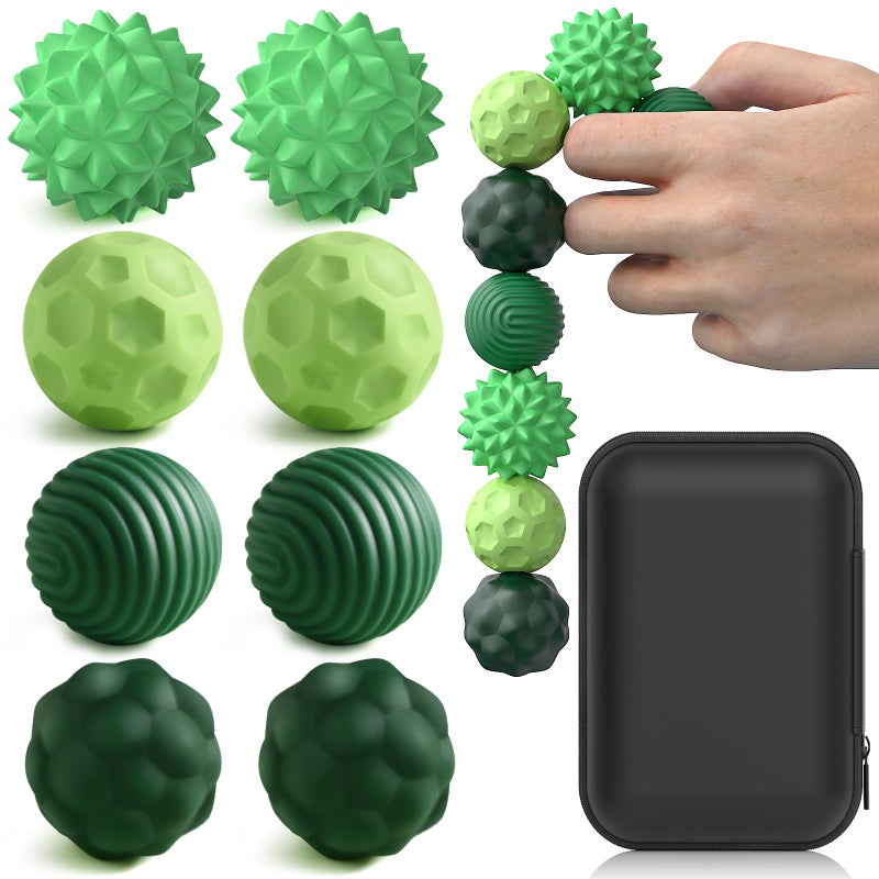 WorWoder Silicone Magnetic Balls Fidget Toys for Adults Teens 8PCS Stress Relief Sensory Toys for Autism ADHD Anxiety Fun Textures GadgetsOffice Desk ToyStocking Stuffers for Women Men Teen Gift - Image 3
