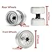 DJX CNC 13 inch Front Rear Dually Beadlock Wheels Rim for RC Crawler Car 124 Axial SCX24 F150 C10 118 Redcat Ascent18 Traxxas TRX4M RC Upgrades PartsSilver - Image 4