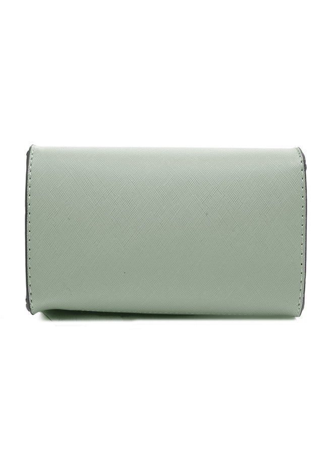 EVVE Women's Evening Bag Party Clutches Mini Satchel Purses Cocktail Prom Handbags with Chain and Lock | PISTACHIO - Image 5