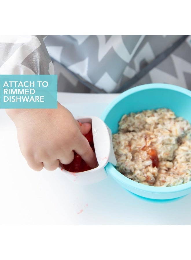 Bumkins Baby Silicone Little Dippers for Baby Bowls, Sauce Dish, Attaches to Dishes and Plates, Holds Dip and Sauce, Baby Led Weaning for Babies 6 Months (3-Pack) - Image 3