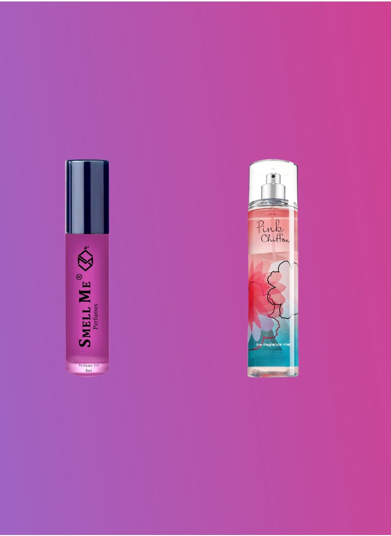 Smell Me - Smell Me Perfume Oil 131 French Perfume Fragrance Long Lasting Scent 8ml Type of Pink Chiffon - Image 1