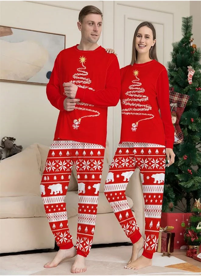 babyqlo Christmas Tree printed t-shirt with printed pajama set for kids
