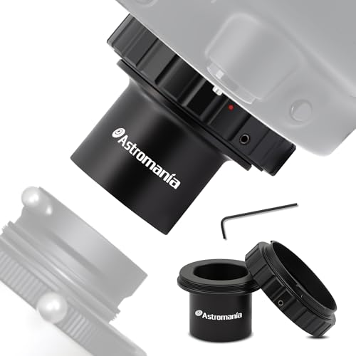 Astromania T-Adapter 1.25 Inches to M42 T-Mount & T2 T Ring Kit Compatible for Minolta SLR/DSLR Cameras with AF Bayonet, Metal Telescope Photo Camera DSLR Adapter Accessories for Astrophotography - Image 1