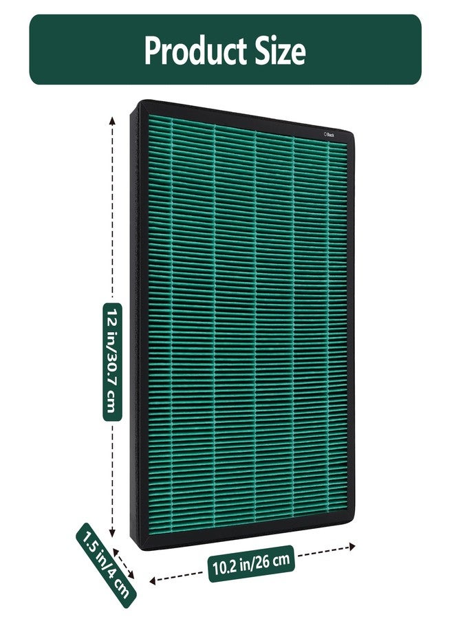 Demiwise 300/300S HEPA Filter Replacement, Compatible with Coway AIRMEGA Max2 300/300S Air Purifier AP-1515-H, 2-In-1 Green Air Purifier Filter and Activated Carbon Filter for Dust, Smoke and More, 2Pack - Image 3