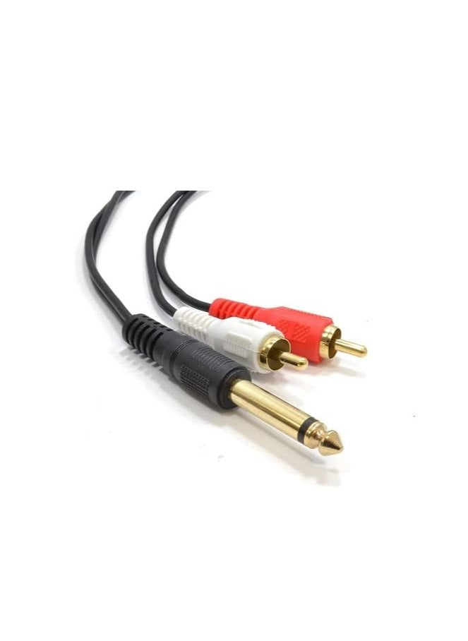 Keendex 1807 2 in 1 audio splitter cable, 6.35 mm - black - pzsku/Z5FBFD2899D21E284FBE2Z/45/_/1721034588/aad114d0-36d5-4c11-a825-12f102cb7f36