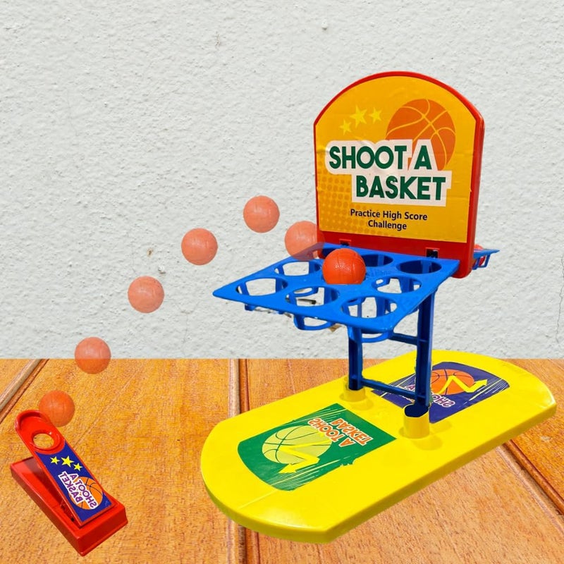 ToyMagic Action Play Shoot-A-Basket Game|Basketball Board for 1 or 2 Players|Exciting Table Top Action Toy|Desktop |Indoor for Kids|Best Birthday Gift|Family Time |Made in India - Image 3