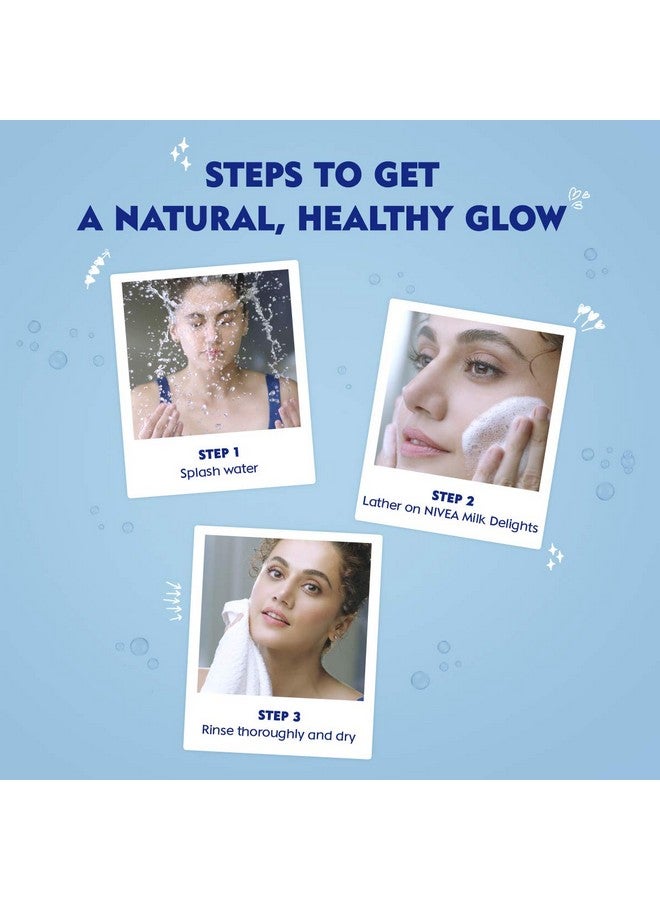 نيفيا غسول الوجه من نيفيا، ميلك ديلايتس، ماء الورد للعناية بالبشرة الحساسة، 100 مل - Image 5