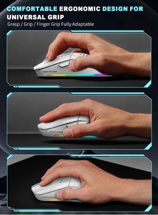 GE5 Honeycomb Design Macro Programming Gaming Mouse, 1-12800 DPI Adjustable, 6 Programmable Buttons with Macro Support & Custom Software, 16.8M RGB Lighting, Ergonomic Wired USB Esports Mouse, 1000Hz Polling Rate, Compatible with PC/PS4/PS5/Xbox, Perfect for Fortnite Players - view 5