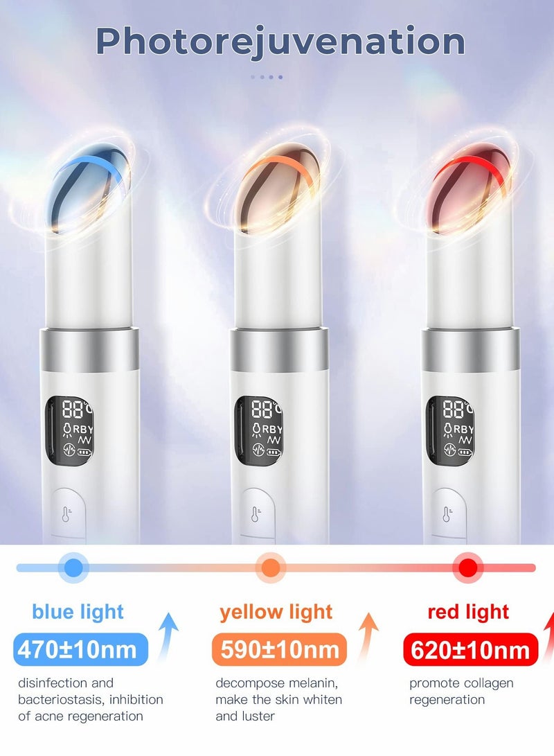 Excefore EMS Eye Massager RF Radio Frequency Facial Device Lifting Firming Skin Care Tool for Eyes Neck Wrinkles with LCD Display(38-45°C) - Image 5